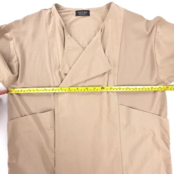 ZARA MAN 90s Cropped Utility Jumpsuit Lagenlook Grunge Minimal Streetwear Y2k